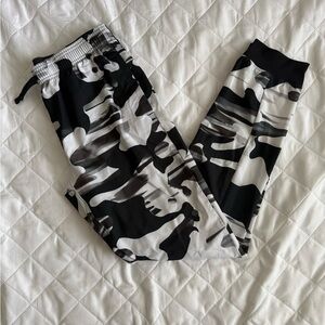 Under Armour Black and White Camouflage Joggers